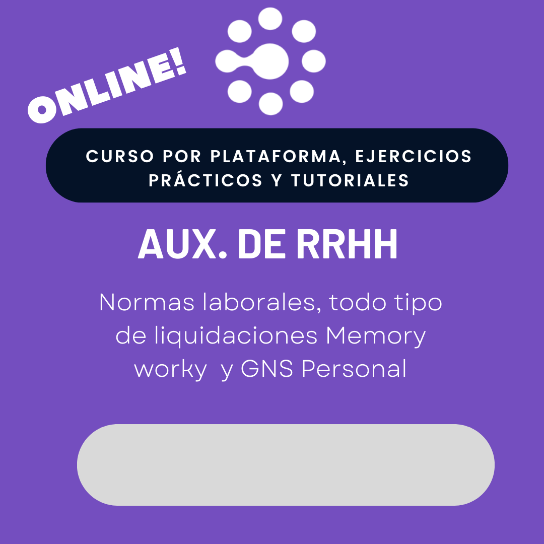 AUX. RRHH online (con GNS y Worky)