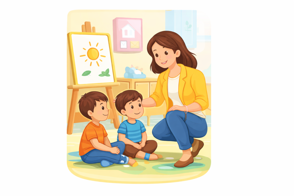 Educación inicial presencial en Uruguay con acompañamiento docente
